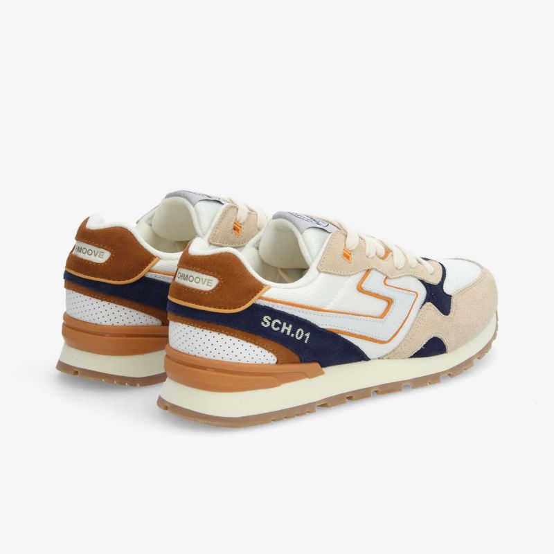 CAPE CODE RUNNER M - SUEDE/NYLON/SDE - BEIGE/OFF WHITE/BLUE DENIM